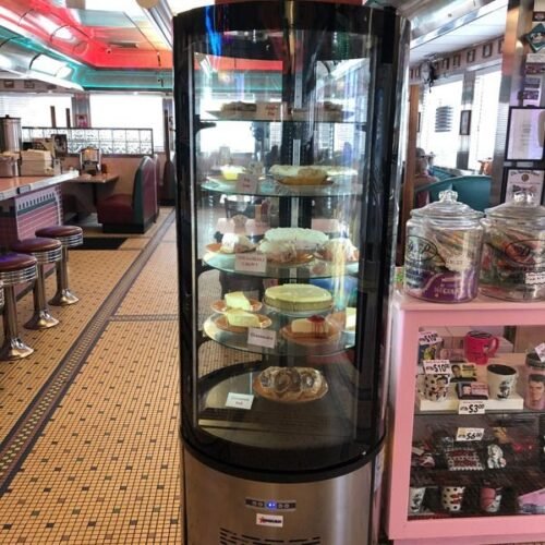 27″ Circular Floor Refrigerated Showcase with 14.1 cu.ft./400 L Capacity