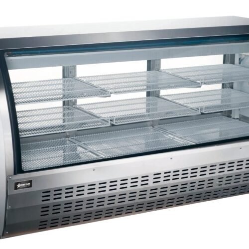 Floor Refrigerated Showcase With Stainless Steel Exterior