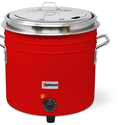 11 QT Red Retro Soup Warmer/Rethermalizer