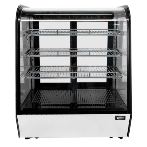 Countertop Curved Glass Refrigerated Display