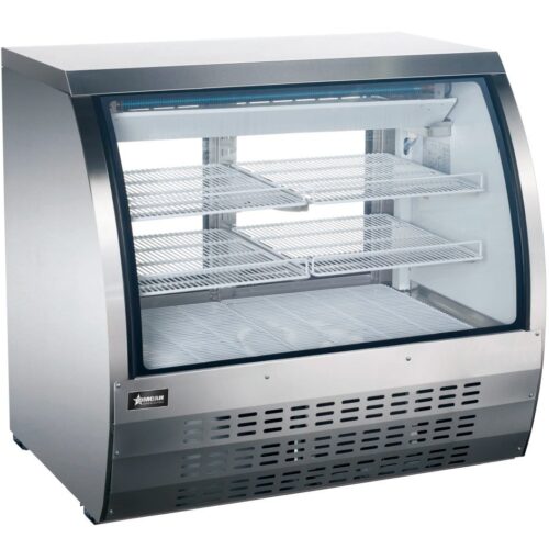 47″ Floor Refrigerated Display Case with Stainless Steel Exterior