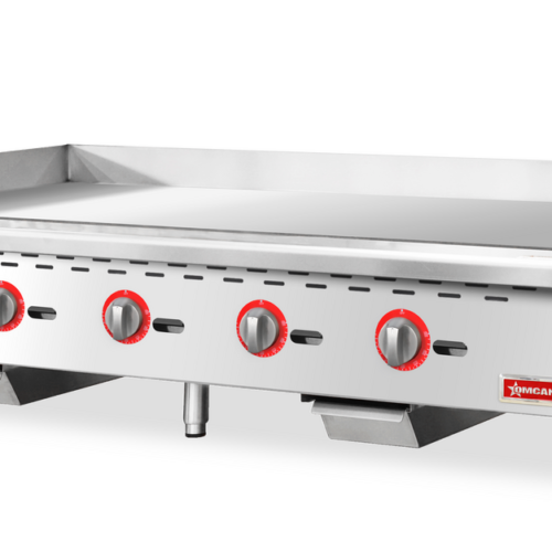 60″ 5-Burner Stainless Steel Gas Griddle with Thermostat Control, Natural Gas /