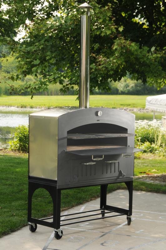 Outdoor Wood Burning Oven with Stainless Steel Oven Shelf – Image 4