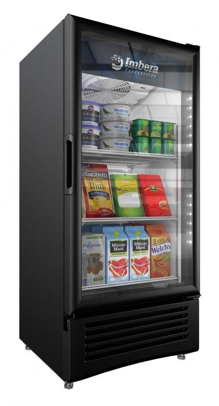 Imbera One Glass Swing Door Refrigerator, Black – Image 4