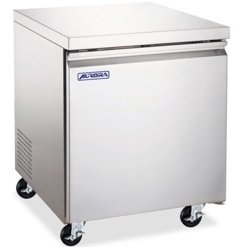 Aurora 27″ Undercounter Freezer, 1 Door, Stainless Steel, 6.3 cu.ft. (177L) Capa