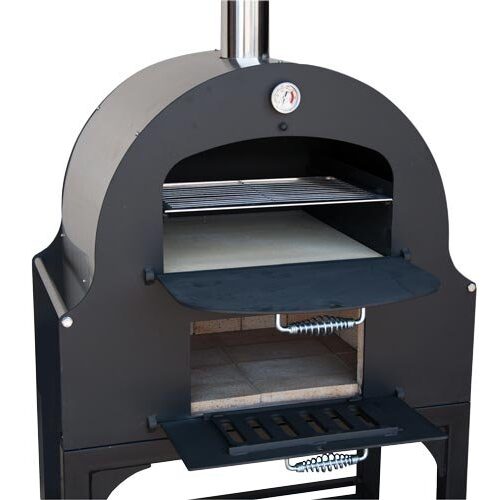 Outdoor Wood Burning Oven with Stainless Steel Oven Shelf