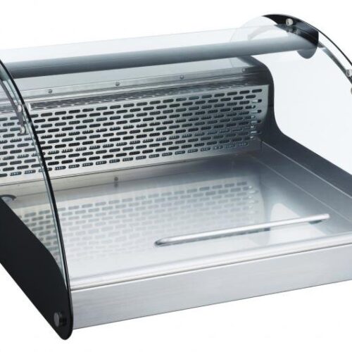 27″ Curved Glass Countertop Refrigerated Display with 118L Capacity