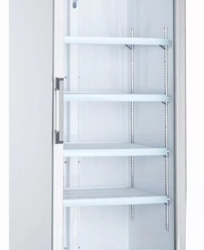 White Single Glass Door Freezer