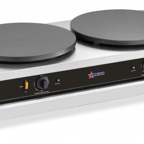 16″ Dual Electric Cast Iron Crepe Maker – 120 V, 2 x 1750W