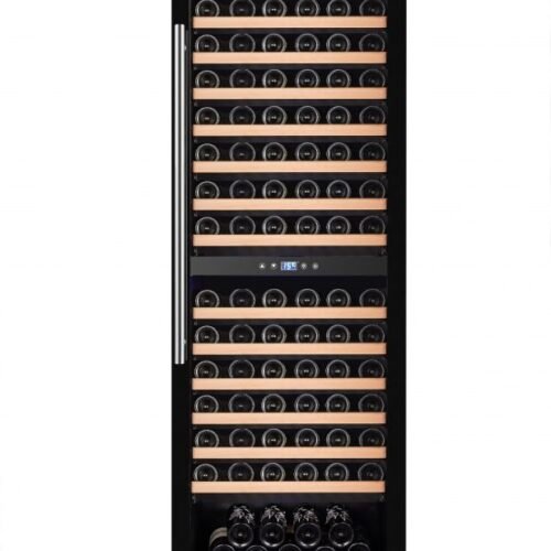 Vinovero 27-inch Dual Zone Wine Cooler with 181 Bottle Capacity and Black Full G