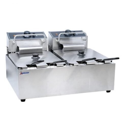 6 Qt (7 Liters) Double Countertop Electric Fryer – 1Ph (x2)