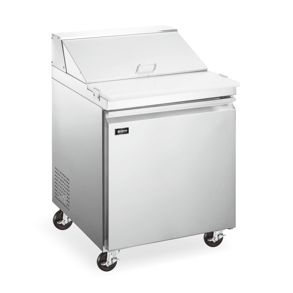 28″ Refrigerated Prep Table, 1 Door, 5.7 cu.ft. Capacity