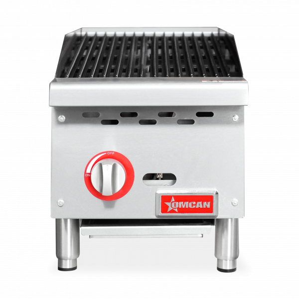 12″ Radiant Gas Charbroiler, 1 burner, 35000 BTU – Image 2