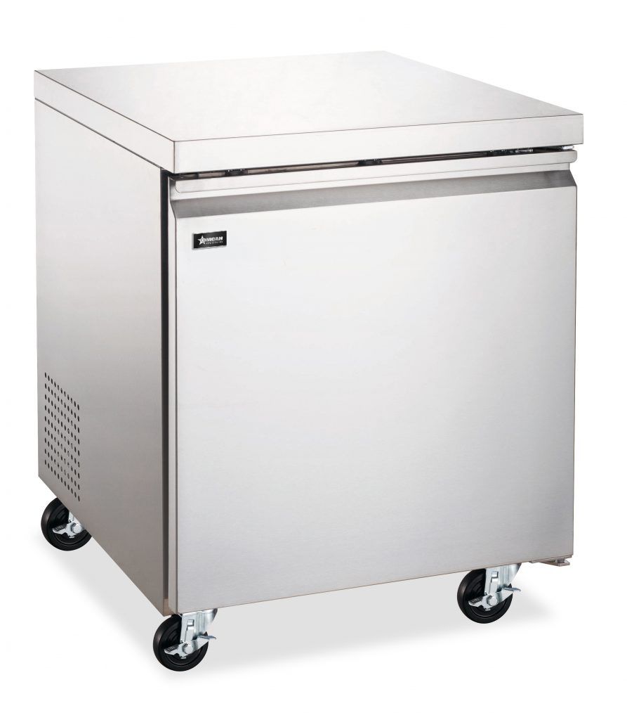 27″ Undercounter Refrigerator, 1 Door, Stainless Steel, 6.3 cu.ft. (117 L) Capac