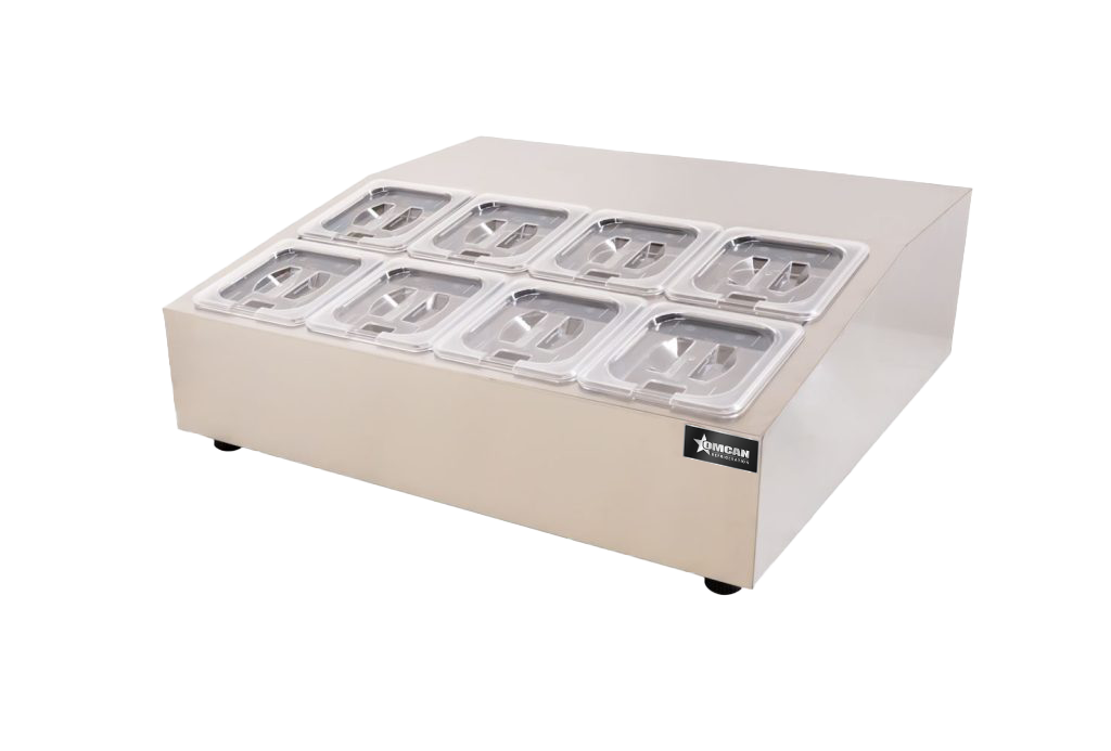 Countertop Refrigerated Prep Rail for GN 1/6 Pans – Image 5