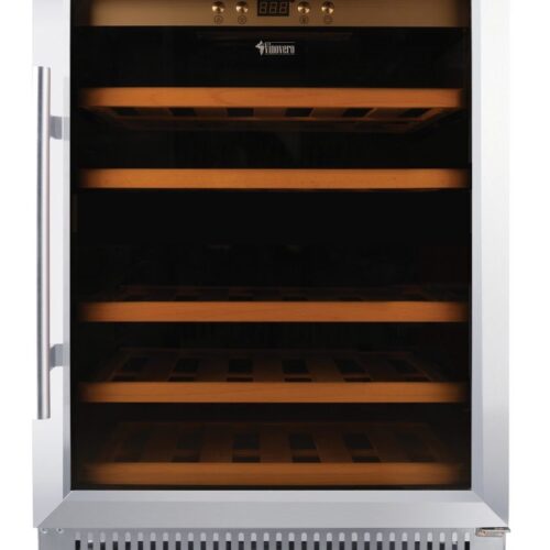 Vinovero 23-inch Single Zone Wine Cooler with 51 Bottle Capacity and Stainless S
