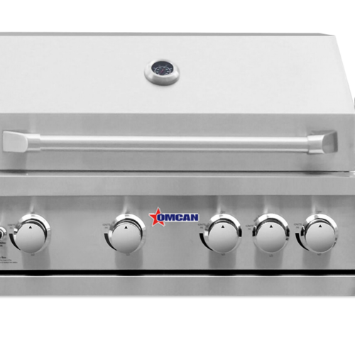 30″ BBQ Grill Propane Gas 5 Burners 58,000 BTU with Rotisserie Kit, Warming Rack
