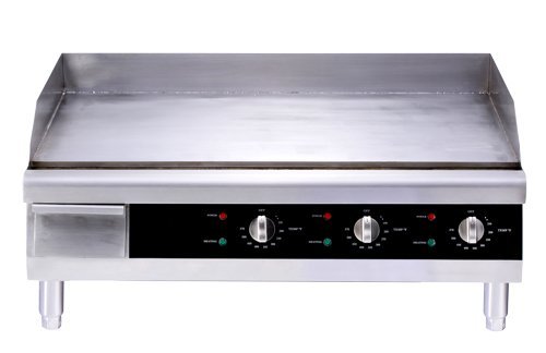 30″ Countertop Stainless Steel Electric Griddle with 30″ x 15.5″ Cooking Area