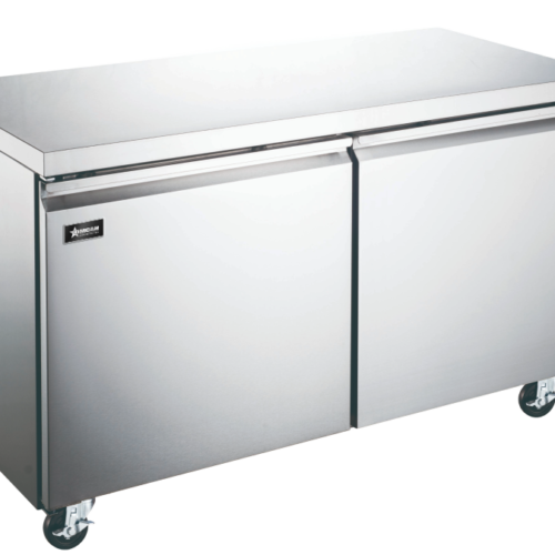48″ Undercounter Freezer, 2 Doors, Stainless Steel, 12 cu.ft. (338 L) Capacity –