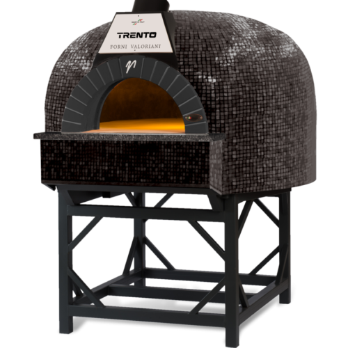 Trento Valoriani Igloo 100 Gas and Wood Fired Pizza Oven, Black Mosaic – 85,300