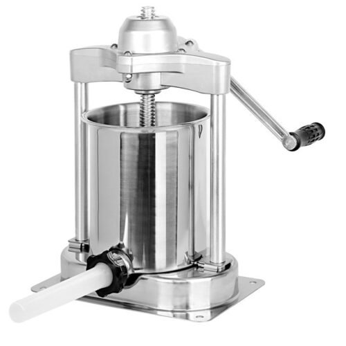 Stainless Steel 15-lb/7-kg Vertical Direct Drive Manual Sausage Stuffer