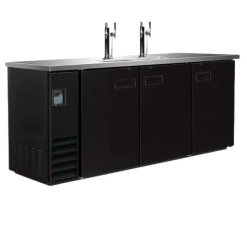 Triple Swing Solid Door Keg Cooler COLD ZONE-BCBD4-2