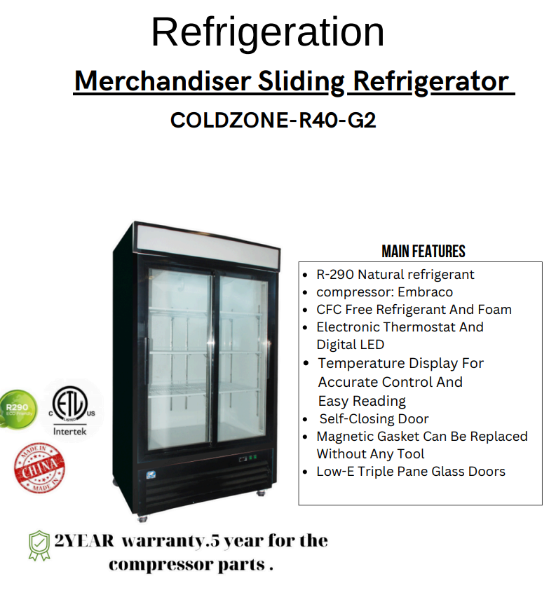 Display glass refrigerator COLD ZONE-R40-G2 - Image 3