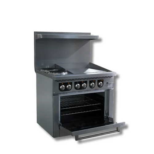 Hot Zone 36″ Electric Range with Burners and Griddle