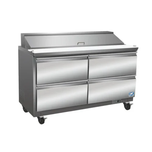 Cold Zone MEGA Sandwich Salad Prep Table with 4 Drawers