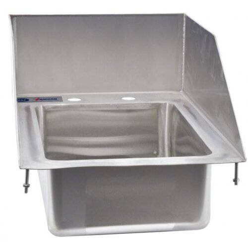Stainless Steel Single Drop In Sink With Left Back Right Splash