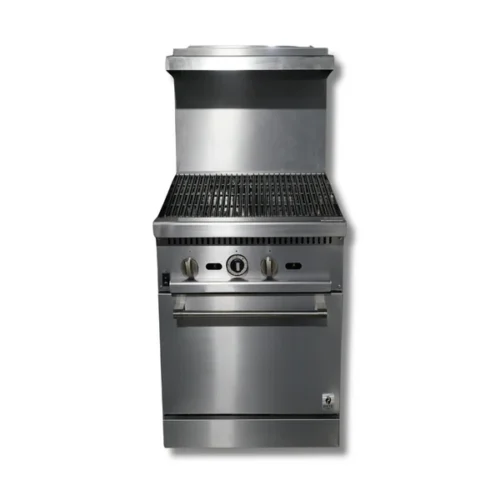 Gas Range with Built-In Convection Oven and Charbroiler Top