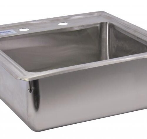 12.5″ x 10.25″ x 5.5″ Stainless Steel Single Drop in Sink with Self-Rimmed Edge
