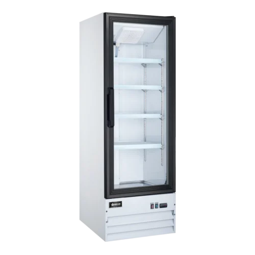22″ White Display Refrigerator, 1 Glass Door, 9.1 cu.ft. (257 L) Capacity – 110V