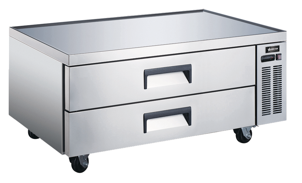 52″ Stainless Steel Refrigerated Chef Base with 2 Drawers – 258L (9 cu.ft.) Capa
