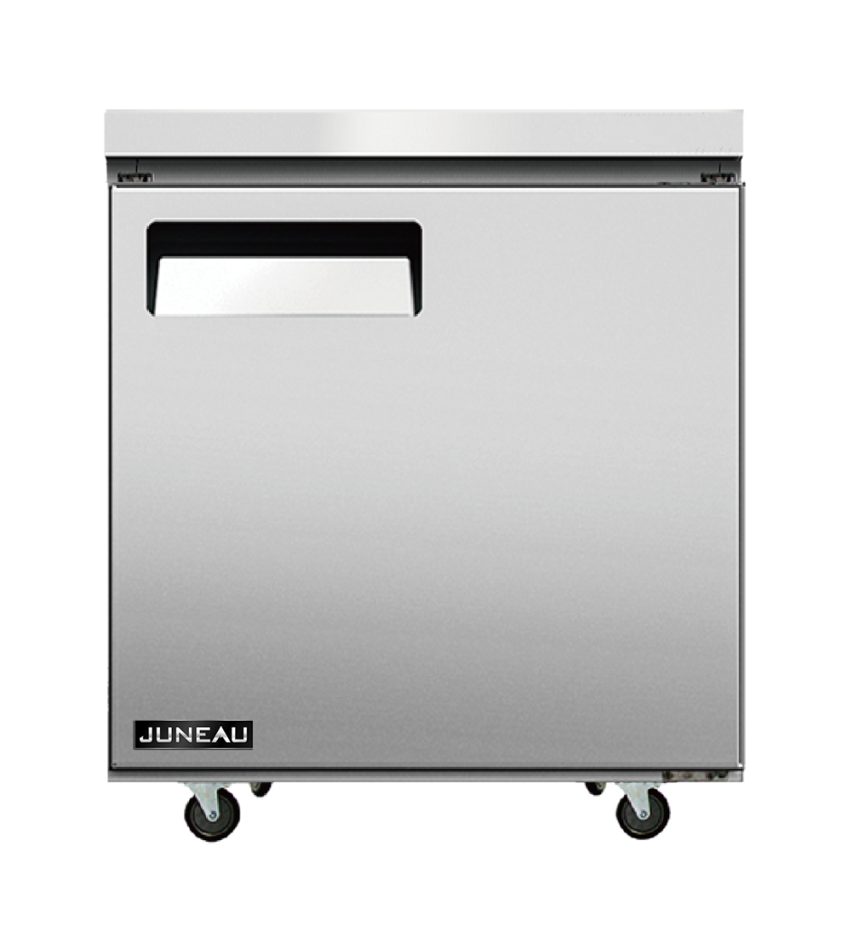 Juneau 27″ Undercounter Refrigerator Single Door Stainless Steel, 3.4 cu.ft. Cap