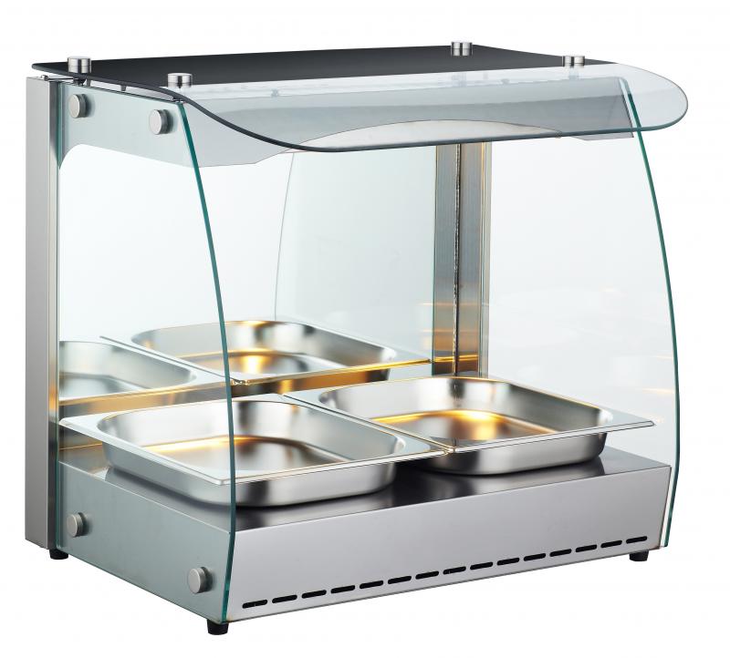 22" Single-Shelf Full Service Heated Display Case with 66L capacity