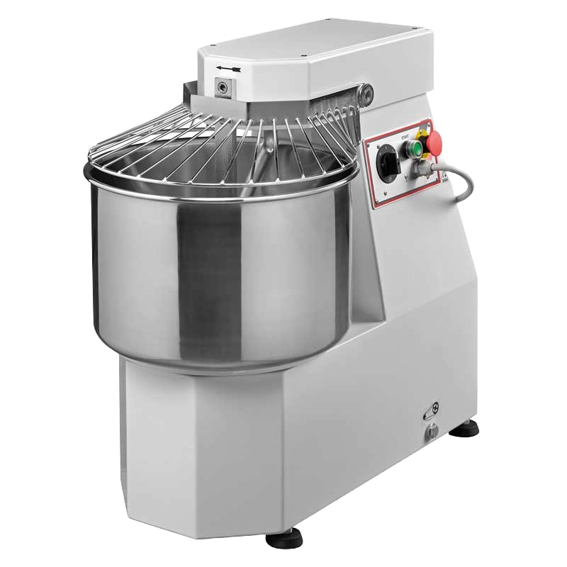 13QT Heavy-duty Spiral Dough Mixer with 40 lb. capacity, 1 speed – 220V, 1.2 HP,