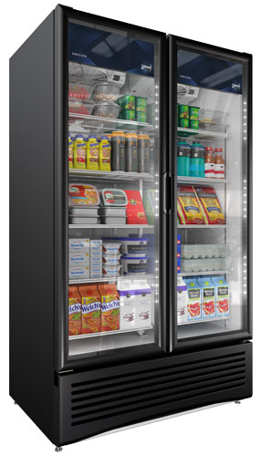 Imbera 47″ Two Swing Door Glass Door Refrigerator with 37 Cu.Ft. (1050 Liter) ca