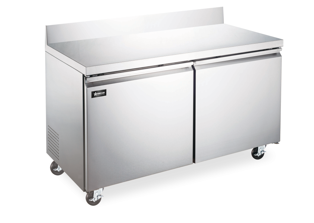 47″ Two Door Worktop Freezer with Backsplash 11 cu.ft. (320 Liter) Capacity