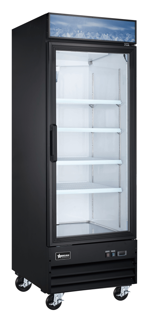31” Black Display Freezer, 2-Glass Door, 23cu.ft. (648L) Capacity – 110V, 732W
