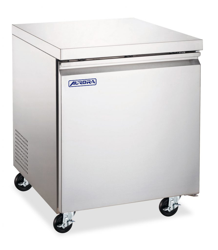 Aurora 27″ Undercounter Freezer, 1 Door, Stainless Steel, 6.3 cu.ft. (177L) Capa