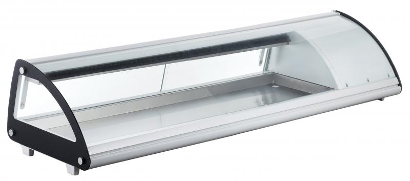 52″ Refrigerated Sushi Showcase with Curved Glass and 1.84cu.ft. / 52L Capacity