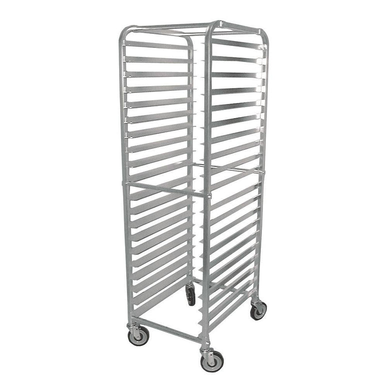 20-Tier Aluminum Pan Rack / Bun Tray Rack with Curved Top