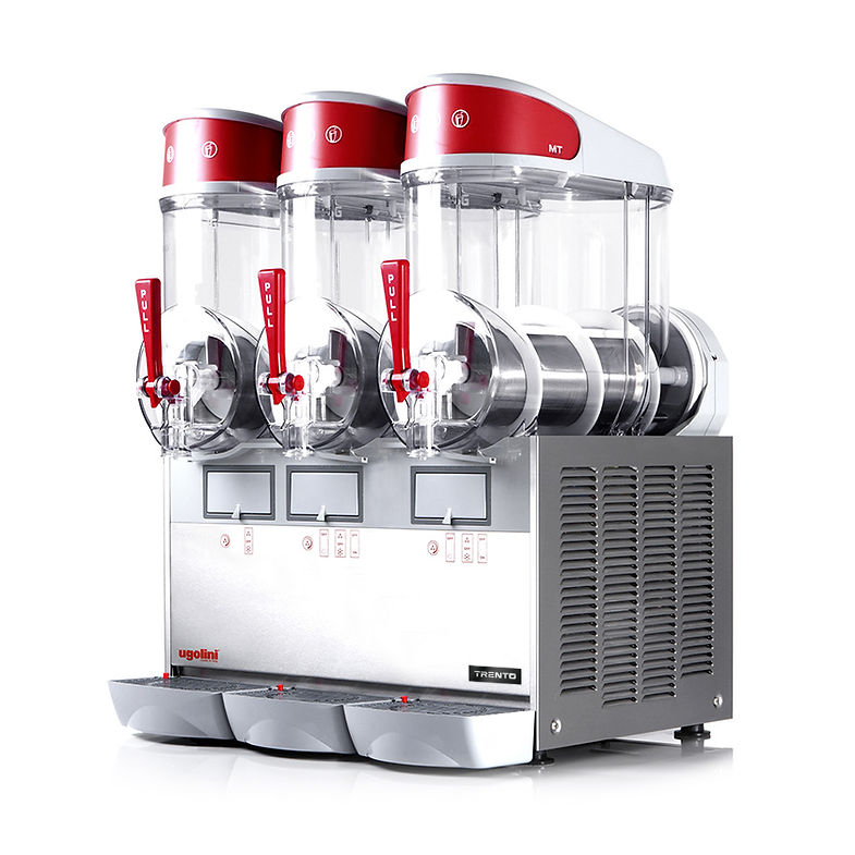 Ugolini MT3 Countertop Triple Bowl Granita / Slushy Machine with Magnetic Drive