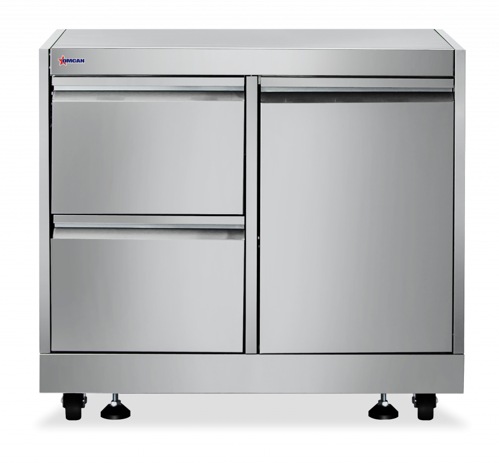 32″ Stainless Steel Cabinet Stand for #47876 with Gas Tank Cabinet and 2 Drawers