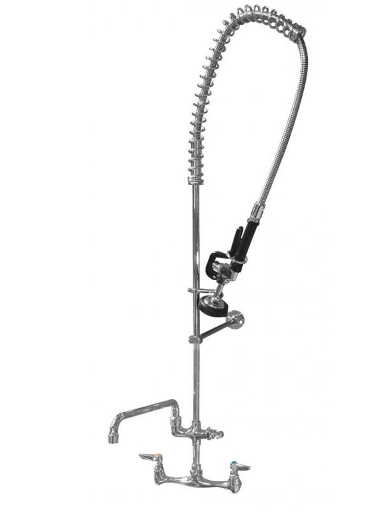 Commercial Kitchen Faucet with Pre-Rinse Sprayer