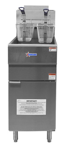 35-40 lb. Natural Gas Floor Fryer – 90,000 BTU