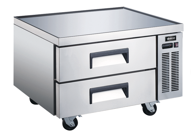 36″ Stainless Steel Refrigerated Chef Base with 2 Drawers – 161L (6 cu.ft.) Capa