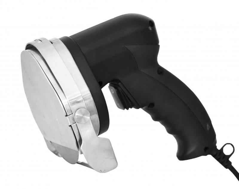 Kebab shawarma Cutter with Round Stainless Steel and Serrated Blade