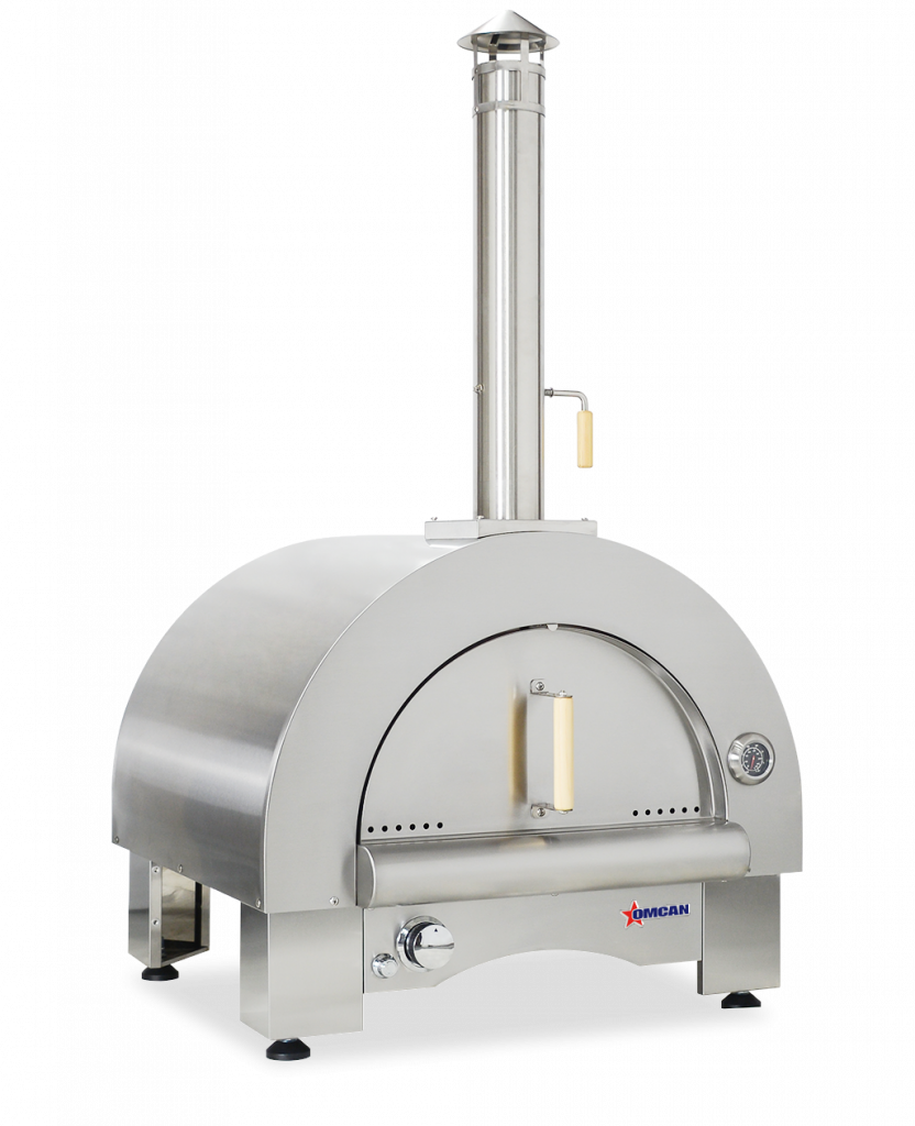 33″ Countertop Wood Burning and Propane Gas 35,000 BTU Pizza Oven Stainless Stee